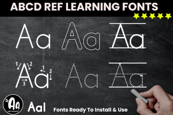 Abcd Tracing Alphabet Letters Bundle Font Design Project