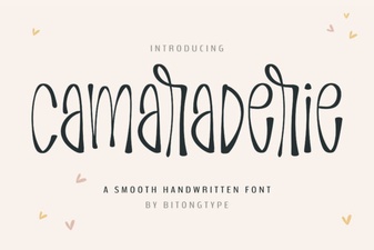 Camaraderie Font for Creative Projects