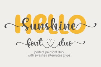 Hello Sunshine Font Design Ideas