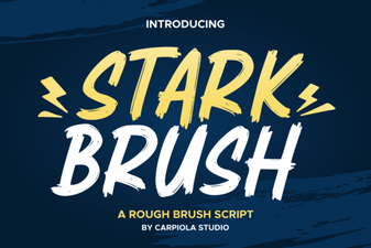 Stark Brush Font for Bold Design Projects