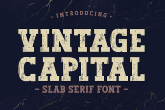 Vintage Capital Font for Elegant Design Projects